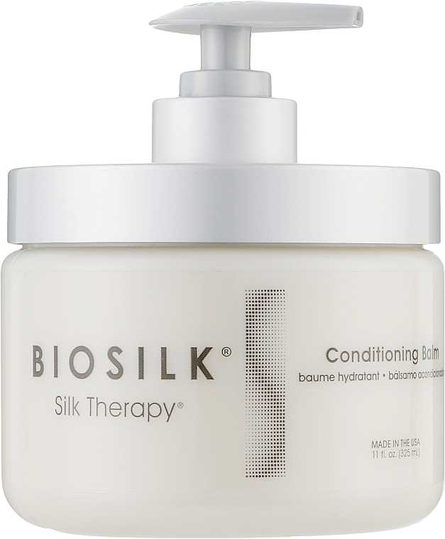 After Perm Conditioning Hair Balm - Biosilk Silk Therapy Conditioning Balm — photo N1