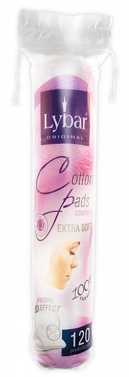 Cosmetic Cotton Pads, 120 pcs - Mattes Lybar Cotton Pads — photo N2