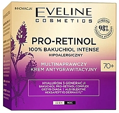 Fragrances, Perfumes, Cosmetics Multi-Revitalizing Face Cream 70+ - Eveline Cosmetics Pro-Retinol 100% Bakuchiol Multi-Repair Anti-Gravity Cream