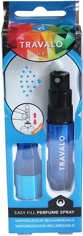Atomizer - Travalo Ice Blue Perfume Atomiser — photo N1