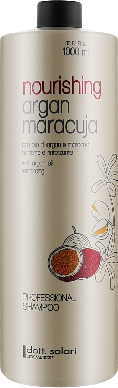 Argan Oil & Passion Fruit Shampoo - Dott. Solari Science & Welness Argan Oil And Marcuja Shampoo — photo N1