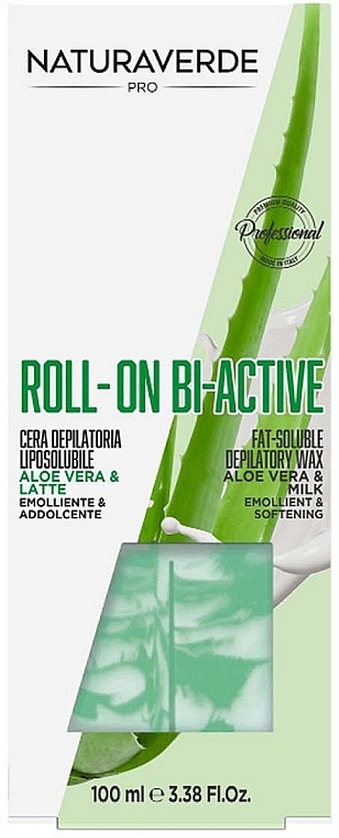 Depilatory Wax - Naturaverde Pro Roll-On Bi-Active With Aloe Vera And Milk — photo N1