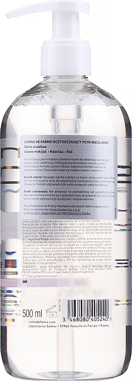 Micellar Water - Corine de Farme Purity Micellar Water — photo N2