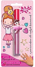 Fragrances, Perfumes, Cosmetics Chlapu Chlap Lip Gloss Strawberry Ice Cream - Princess Lip Balm + Ring, strawberry