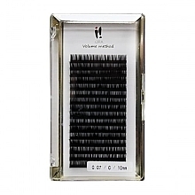 Fragrances, Perfumes, Cosmetics Individual Lashes 0.07-C, 10 mm - Ibra Volume Method