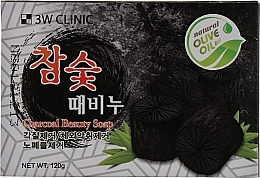 Fragrances, Perfumes, Cosmetics Charcoal Soap Bar  - 3W Clinic Charcoal Beauty Soap