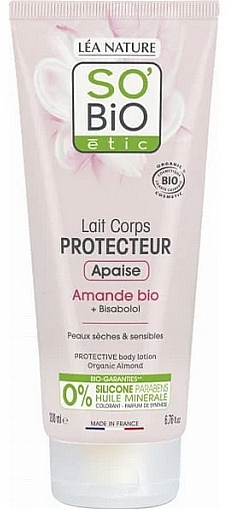 Body Lotion - So'Bio Protective Organic Almond Body Lotion — photo N1