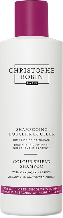 Nourishing Shampoo for Colored & Highlighted Hair - Christophe Robin Color Shield Shampoo With Camu-Camu Berries — photo N1