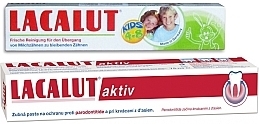 Fragrances, Perfumes, Cosmetics Baby Set - Lacalut Kids + Aktiv (t/paste/50ml + t/paste/75ml)