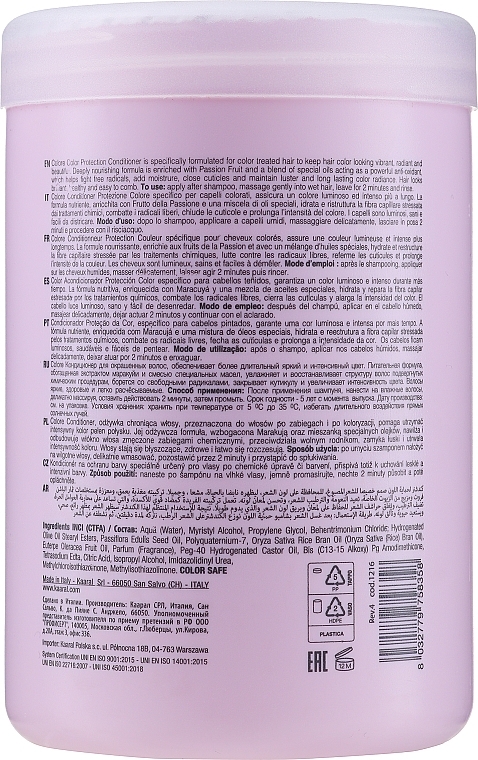 Blackberry Vinegar Cream Conditioner "Color Protection" - Kaaral Purify Colore Conditioner — photo N2