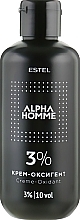 Fragrances, Perfumes, Cosmetics Cream Oxidant 3% - Estel Professional Alpha Homme Creme Oxidant 3%