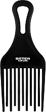 Curly Hair Comb, black, 17 cm - Beter Beauty Care — photo N1