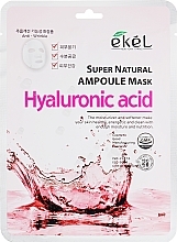 Fragrances, Perfumes, Cosmetics Hyaluronic Acid Sheet Mask - Ekel Super Natural Ampoule Mask Hyaluronic Acid
