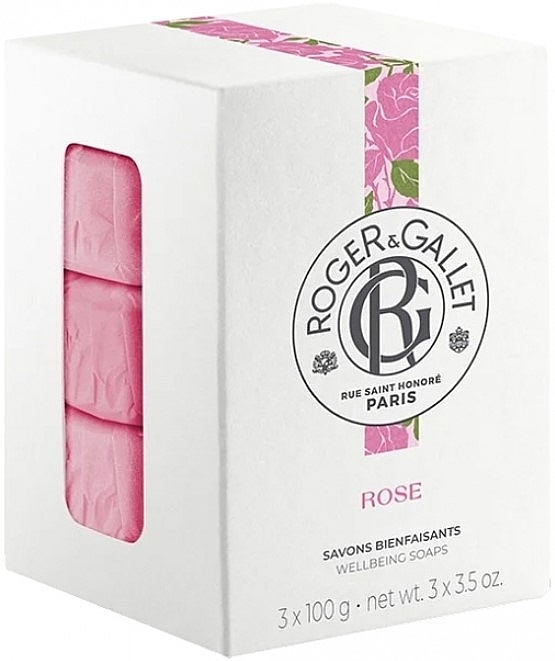 Set - Roger&Gallet Rose Perfumed Soaps (soap/3x100g) — photo N1