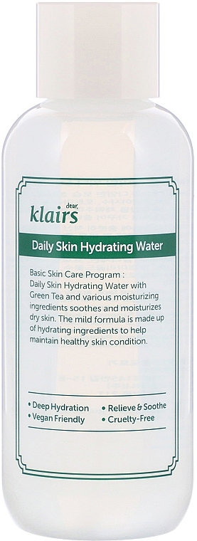 Deep Moisturizing Facial Toner with Green Tea Extract - Klairs Daily Skin Hydrating Water — photo N1