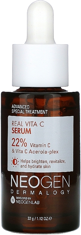 Concentrated Vitamin C Serum - Neogen Dermalogy Real Vita C Acerola-Plex Serum — photo N1