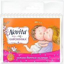 Fragrances, Perfumes, Cosmetics Cotton Buds "Gapchinska", 100pcs - Novita Delicate