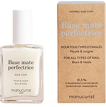 Refining Matte Base Coat - Manucurist Base Mate Perfectrice — photo N2