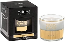 Fragrances, Perfumes, Cosmetics Mineral Gold Scented Candle - Millefiori Milano Natural Mineral Gold Scented Candle