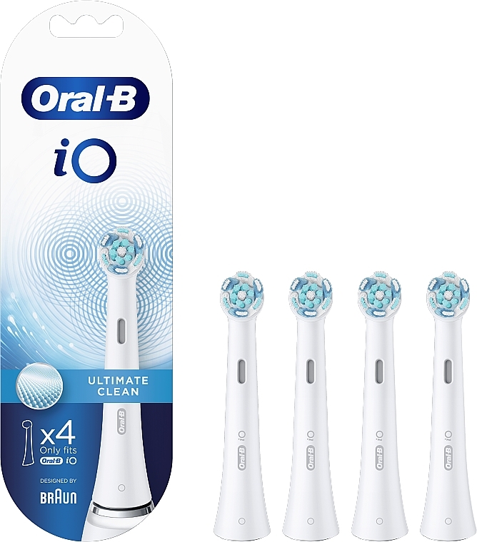 Electric Toothbrush Heads, white - Oral-B Braun iO Ultimate Clean — photo N2