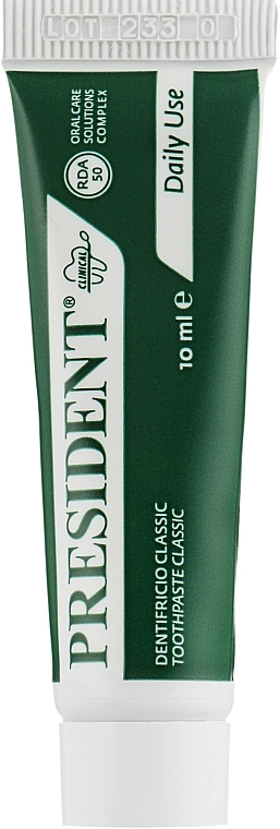 Toothpaste - President Clinical Classic (mini size)  — photo N1
