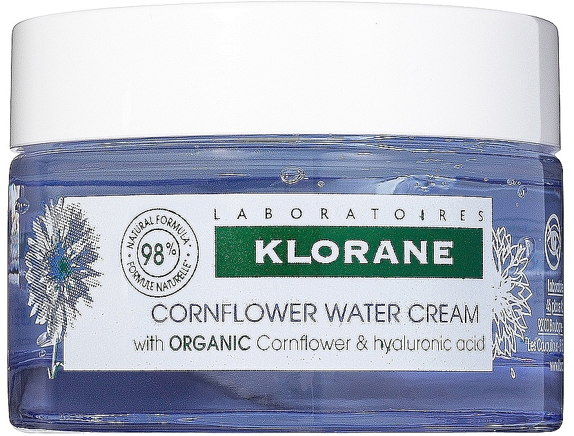 Cornflower Face Cream - Klorane Cornflower Water Cream — photo N1