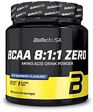 Amino Acid Complex Powder 'Blue Raspberry' - BioTechUSA BCAA 8:1:1 Zero Blue Raspberry Amino Acid Drink Powder — photo N2