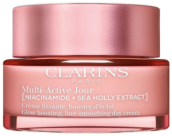 Day Cream for All Skin Types - Clarins Multi-Active Jour Niacinamide+Sea Holly Extract Glow Boosting Line-Smoothing Day Cream — photo N2