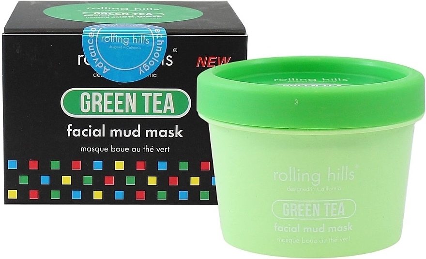 Green Tea Mud Mask - Rolling Hills Green Tea Facial Mud Mask — photo N4