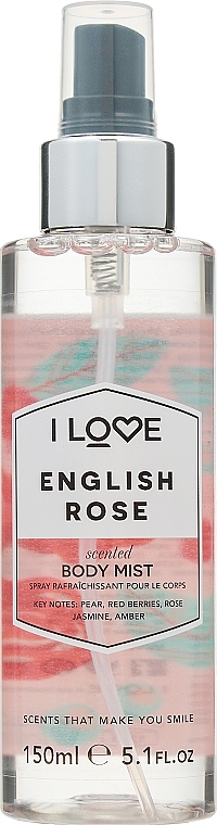 Refreshing Body Mist 'English Rose' - I Love English Rose Body Mist — photo N1