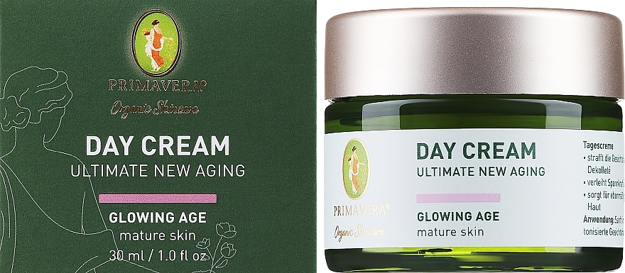 Day Face Cream - Primavera Organic Skincare Day Cream Ultimate New Aging Glowing Age — photo N1