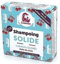 Fragrances, Perfumes, Cosmetics Cherry Oil Solid Shampoo for Colored Hair - Lamazuna Solid Shampoo