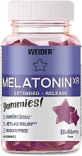 Fragrances, Perfumes, Cosmetics Melatonin Food Supplement, chewy candies - Weider Melatonin XR Blackberry Flavour