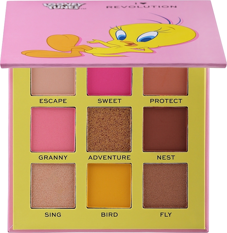 Eyeshadow Pallete - I Heart Revolution Looney Tunes Tweety Bird Shadow Palette — photo N1