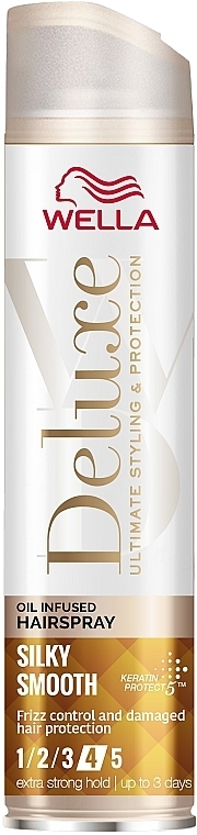 Hair Spray - Wella Deluxe Silky Smooth Oil Infused Hairspray — photo N1