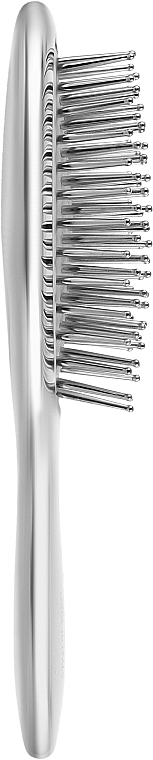 Hair Brush 17.3x5 cm, chrome - Janeke Chromium Hair Brush — photo N2