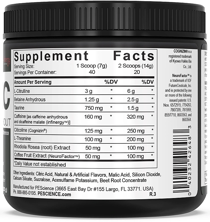 Pre-Workout Complex - PeScience Prolific Pre-Workout Melon Berry Twist — photo N2