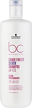 Shampoo for Grey and Lightened Hair - Schwarzkopf Professional Bonacure Color Freeze Silver Shampoo pH 4.5 — photo N1