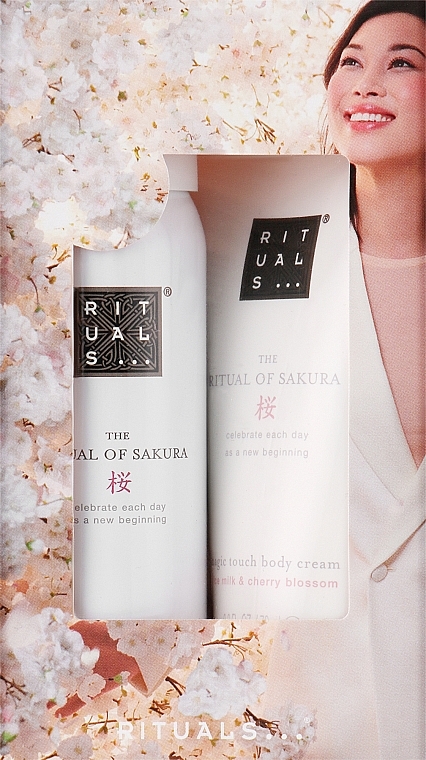 Set - Rituals The Ritual Of Sakura Mini Travel Set (b/cr/70ml + sh/gel/50ml) — photo N1