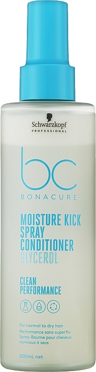 Hair Spray-Conditioner - Schwarzkopf Professional Bonacure Moisture Kick Spray Conditioner Glycerol — photo N1