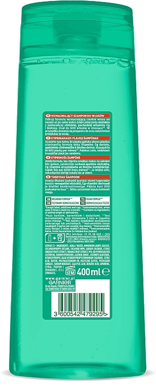 Strengthening Shampoo "Vitamin & Strength" - Garnier Fructis Vitamin & Strength Shampoo — photo N2