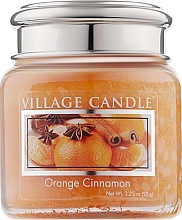 Fragrances, Perfumes, Cosmetics Scented Candle in Jar "Orange & Cinnamon" - Village Candle Orange Cinnamon