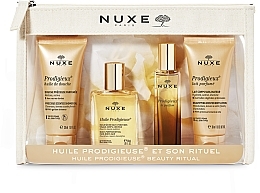 Fragrances, Perfumes, Cosmetics Set - Nuxe Huile Prodigieuse Et Son Rituel (oil/30ml + b/lot/30ml + sh/oil/30ml + edp/30ml)