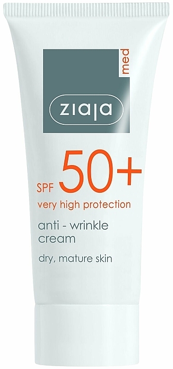 Anti-Wrinkle Face Cream for Dry Skin SPF 50+ - Ziaja Med SPF 50+ — photo N1