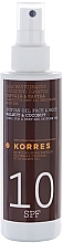 Fragrances, Perfumes, Cosmetics Tanning Oil - Korres Clear Sunscreen Body Face Walnut Coconut Oil SPF10