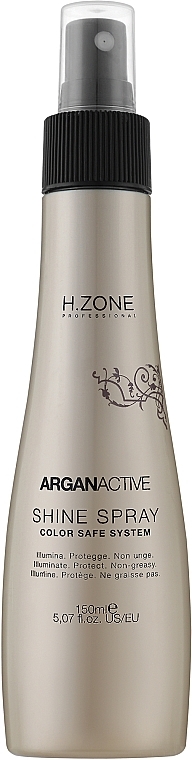 Argan Oil Hair Spray - H.Zone Argan Active Shine Spray — photo N1