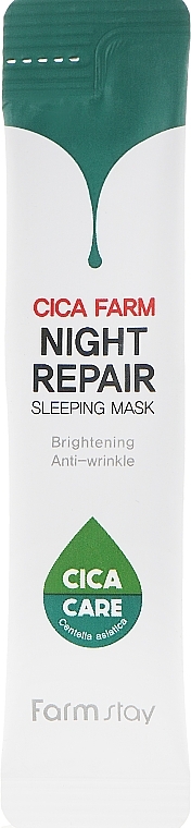 Repairing Centella Asiatica Night Mask - FarmStay Cica Farm Night Repair Sleeping Mask — photo N1