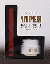 Fragrances, Perfumes, Cosmetics Lip Care Set - Nabla Viper Day & Night Lip Treatment Kit Coconut Cream (lip/plumper/4ml + lip/mask/15ml)