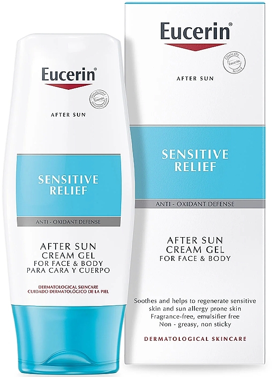 After Tan Cream-Gel - Eucerin After Sun Creme-Gel for Sensitive Relief — photo N1
