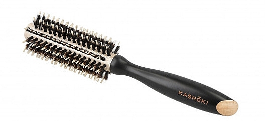 Round Hair Brush, 18 mm - Kashoki Hair Brush Natural Beauty — photo N1
